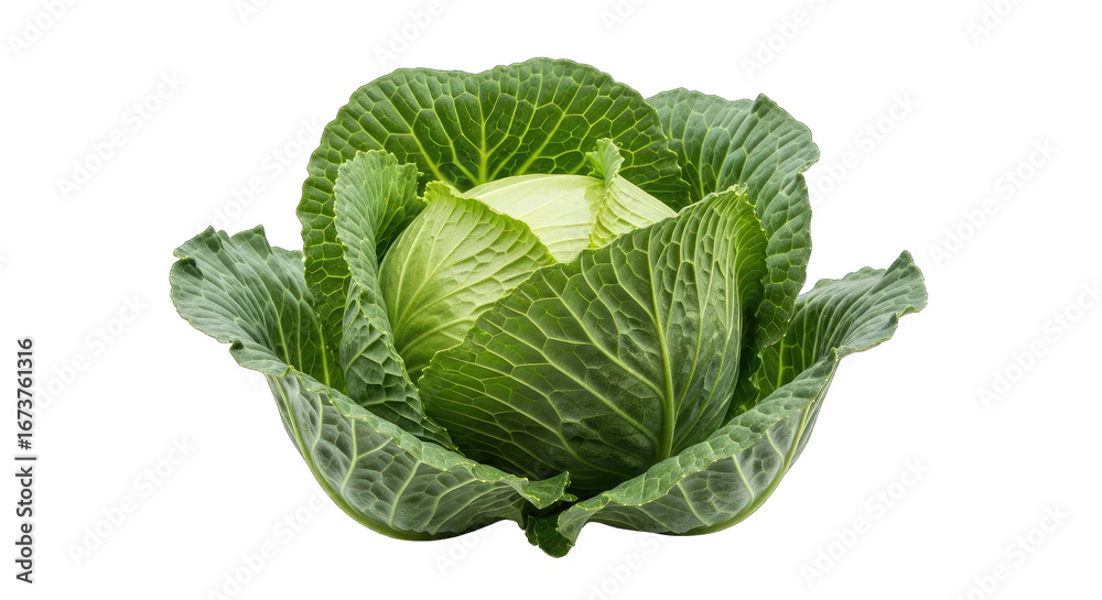 Obraz premium vibrant green cabbage freshness personified, a culinary masterpiece