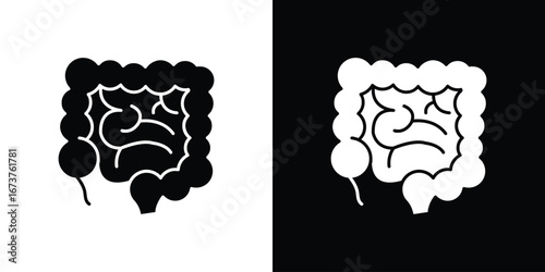 Gut icon symbol logo. Graphic template.