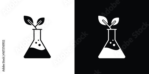 GMO icon symbol logo. Graphic template.