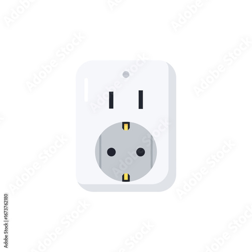 Smart plug minimal style clean look modern technology home automation
