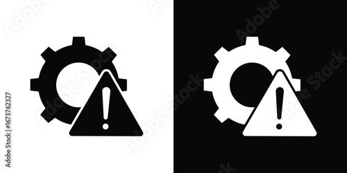 Failure icon symbol logo. Graphic template.
