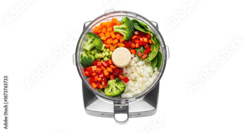 vibrant veggie prep a food processors colorful symphony of freshness