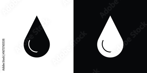 Blood drops icon symbol logo. Graphic template.