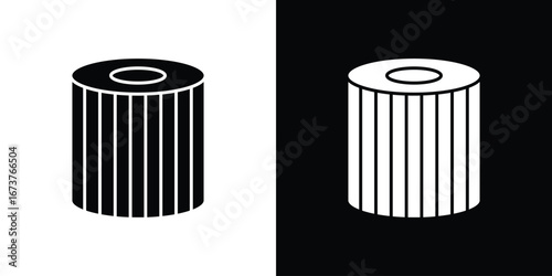 Air filter icon symbol logo. Graphic template.