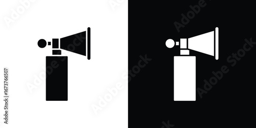 Air horn icon symbol logo. Graphic template.