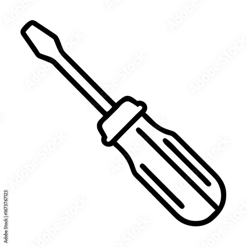 Home repair screwdriver icon transparent background