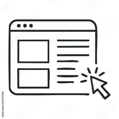Exploring website usability digital space infographic online environment user perspective enhancing user experience. Outline vector illustration