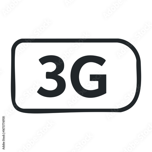 Exploring 3g technology advancements global telecommunications infographic digital environment informative perspective. Outline vector illustration