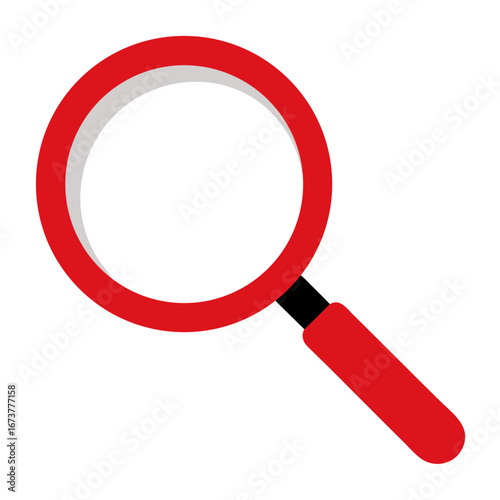 magnifying glass isolated on white