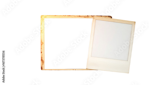Open Vintage Book with Blank Pages for Creative Content.