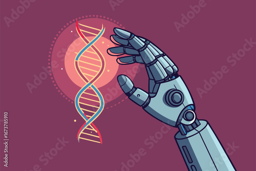 -poster-with-robotic-hand-holding-glowing-dna-stra.eps