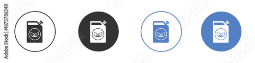 Biofuel canister icon simple minimalist Vector EPS