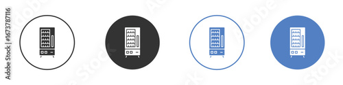 Vending machine icon simple minimalist Vector EPS