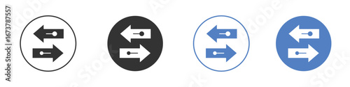Transfer arrows icon simple minimalist Vector EPS