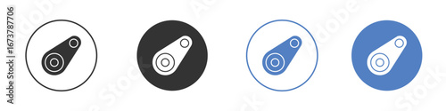 Timing belt icon simple minimalist Vector EPS