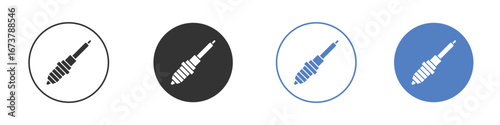Spark plug icon simple minimalist Vector EPS