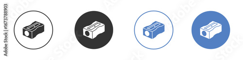 Sharpener icon simple minimalist Vector EPS