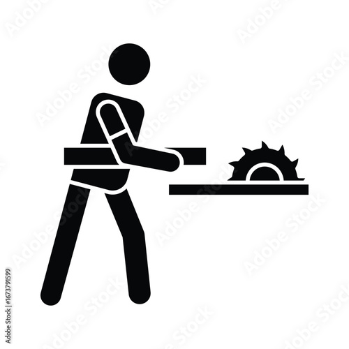 Craftsman vector Icon which can easily modify or edit
