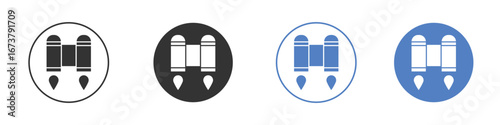 Jetpack icon simple minimalist Vector EPS