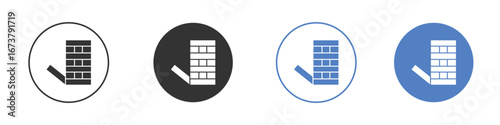 Jenga icon simple minimalist Vector EPS