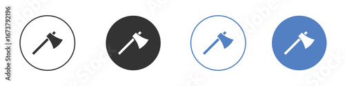 Axe icon simple minimalist Vector EPS