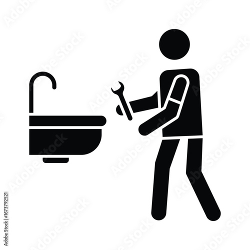  Plumber  Vector Icon which can easily modify or edit