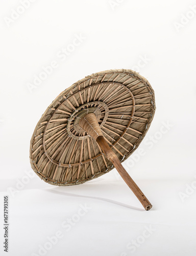 Onam special Olakkuda umbrella isolated on white background