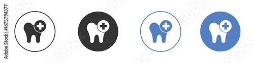 Dental care icon simple minimalist Vector EPS