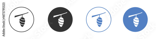 Cocoon icon simple minimalist Vector EPS