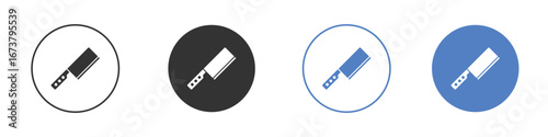 Chopper knife icon simple minimalist Vector EPS