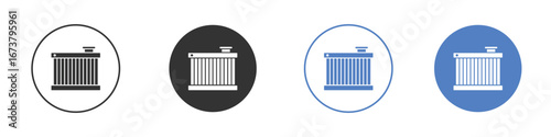 car radiator icon simple minimalist Vector EPS
