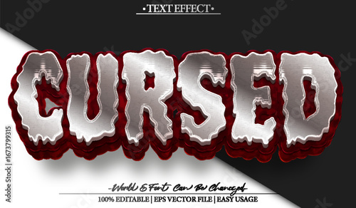 Dark Cursed Haunted Sinister Text Effect Editable Alphabet
