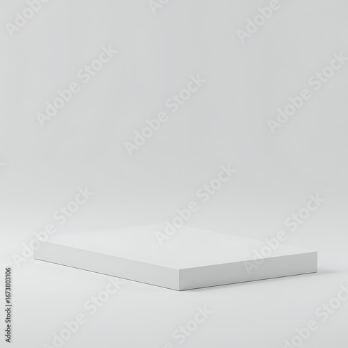 Wallpaper Mural Minimalist White Product Display Podium for Showcase and Presentation with Ample Space for Customization and Branding on a Plain Background Torontodigital.ca