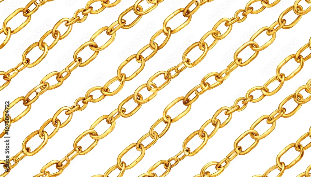 Fototapeta premium Gold Chains Pattern