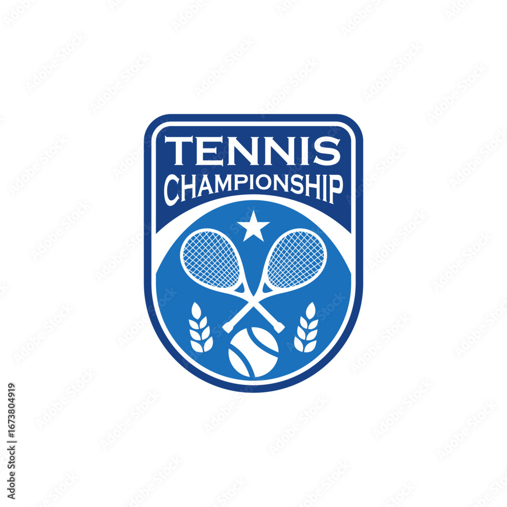 © GRAdasee - Simple Badge Logo for Tennis Team Sports Logo Template Vector © GRAdasee - Simple Badge Logo for Tennis Team Sports Logo Template Vector