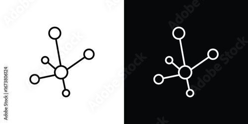 Network icon Clip Art design. Line icons