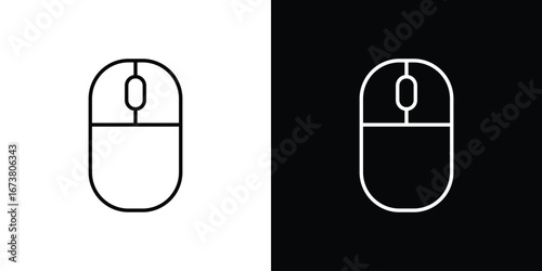 Mouse icon Clip Art design. Line icons