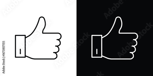 Like icon Clip Art design. Line icons