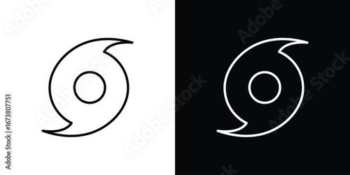 Hurricane icon Clip Art design. Line icons