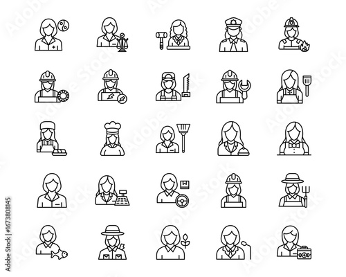 Women Vector Icons