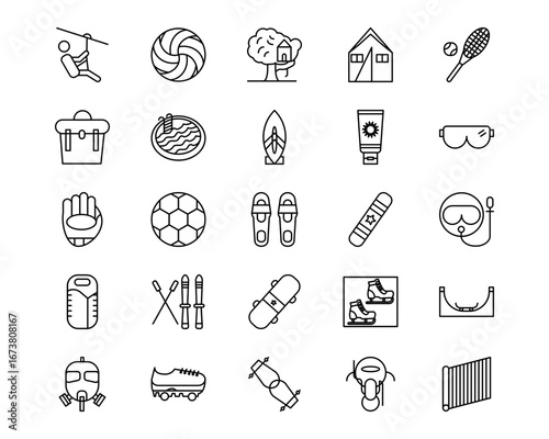 Outdoor Fun Vector Icons