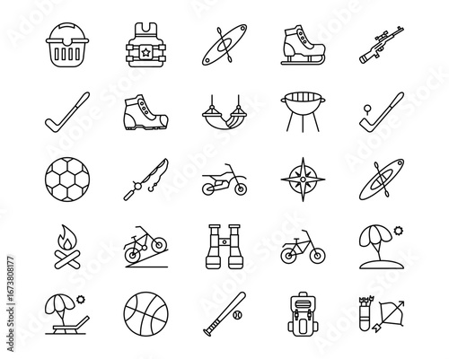 Outdoor Fun Vector Icons