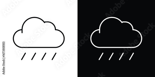 Hail icon Clip Art design. Line icons