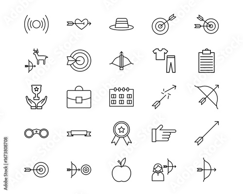 Archery Vector Icons