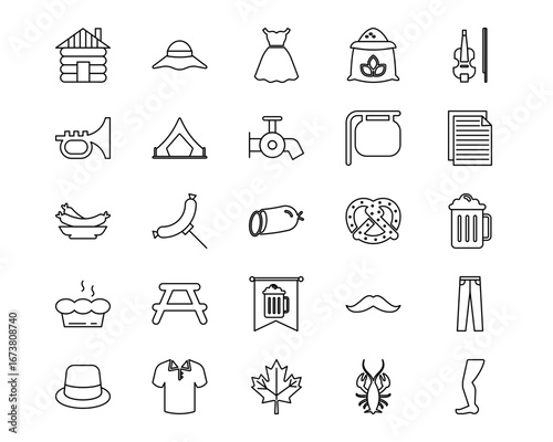 Oktoberfest Vector Icons