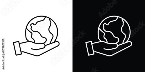 Environment icon Clip Art design. Line icons