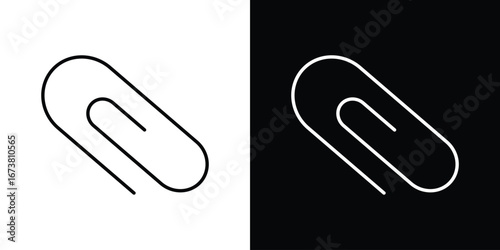 Clip icon Clip Art design. Line icons