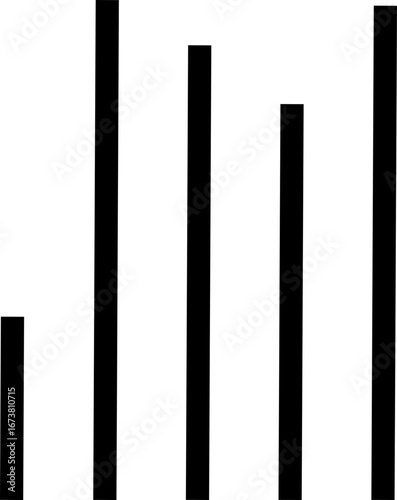 Align vertical rounded line icon for text formatting. Black solid vector symbol showing uneven bottom alignment, typography tool, word processor, writing editor, UI UX design element, layout formattin
