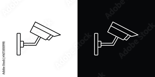 CCTV icon Clip Art design. Line icons