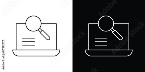 Browsing icon Clip Art design. Line icons